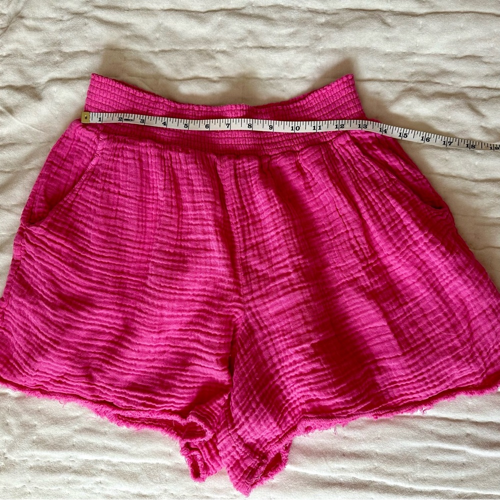 Michael Stars Peggy Double Gauze Women’s Azalea 🌺 Pink Shorts - Size XL EUC - Picture 5 of 6